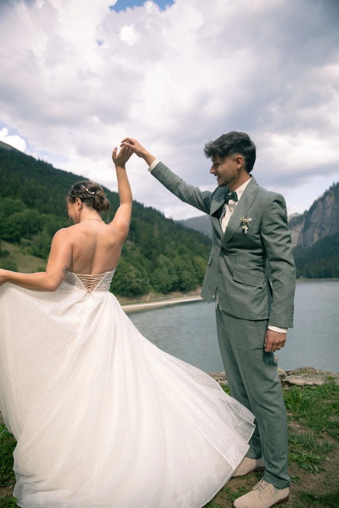Photographe mariage Annecy - couple montriond