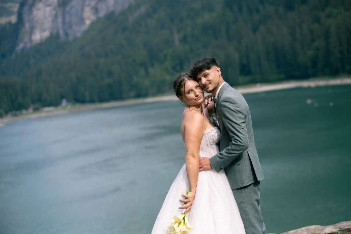 Photographe mariage Annecy - couple montriond